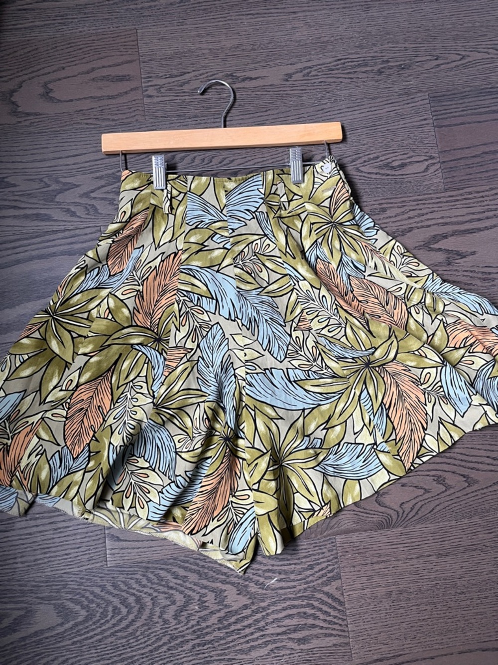 Vintage Made in Japan Tropical Print Flowy Shorts
